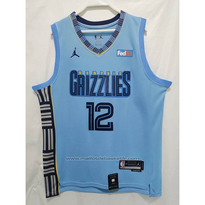 Maillot Memphis Grizzlies Ja Morant #12 Statement 2022-23 Bleu